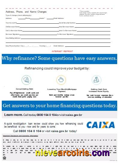Brazil Caixa bank mortgage statement, 3 pages, 3